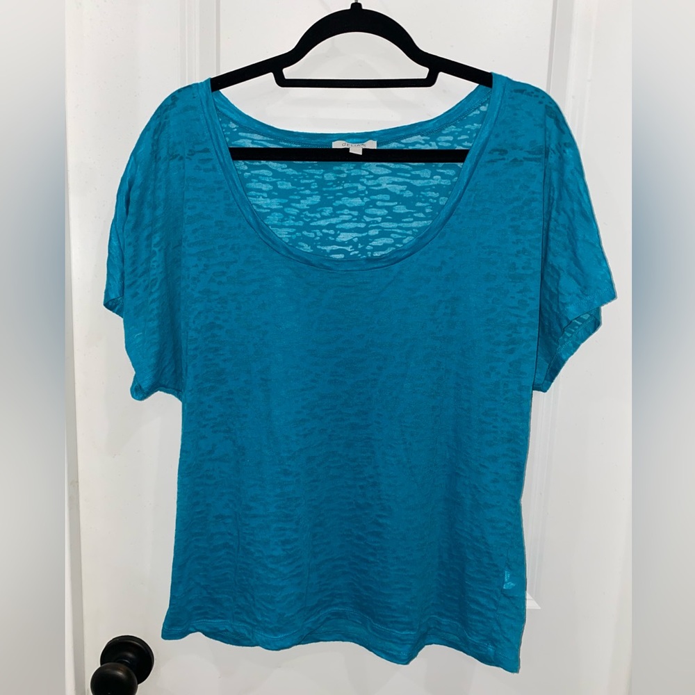 Light blue sheer shirt